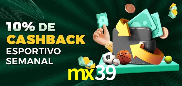 10% de bônus de cashback na mx39